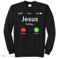 Jesus Is Calling Christian Sweatshirt thumb 0