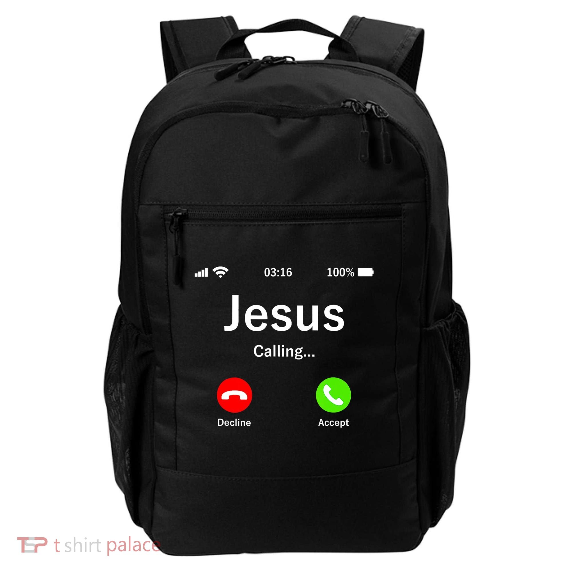 Jesus Is Calling Christian Backpack