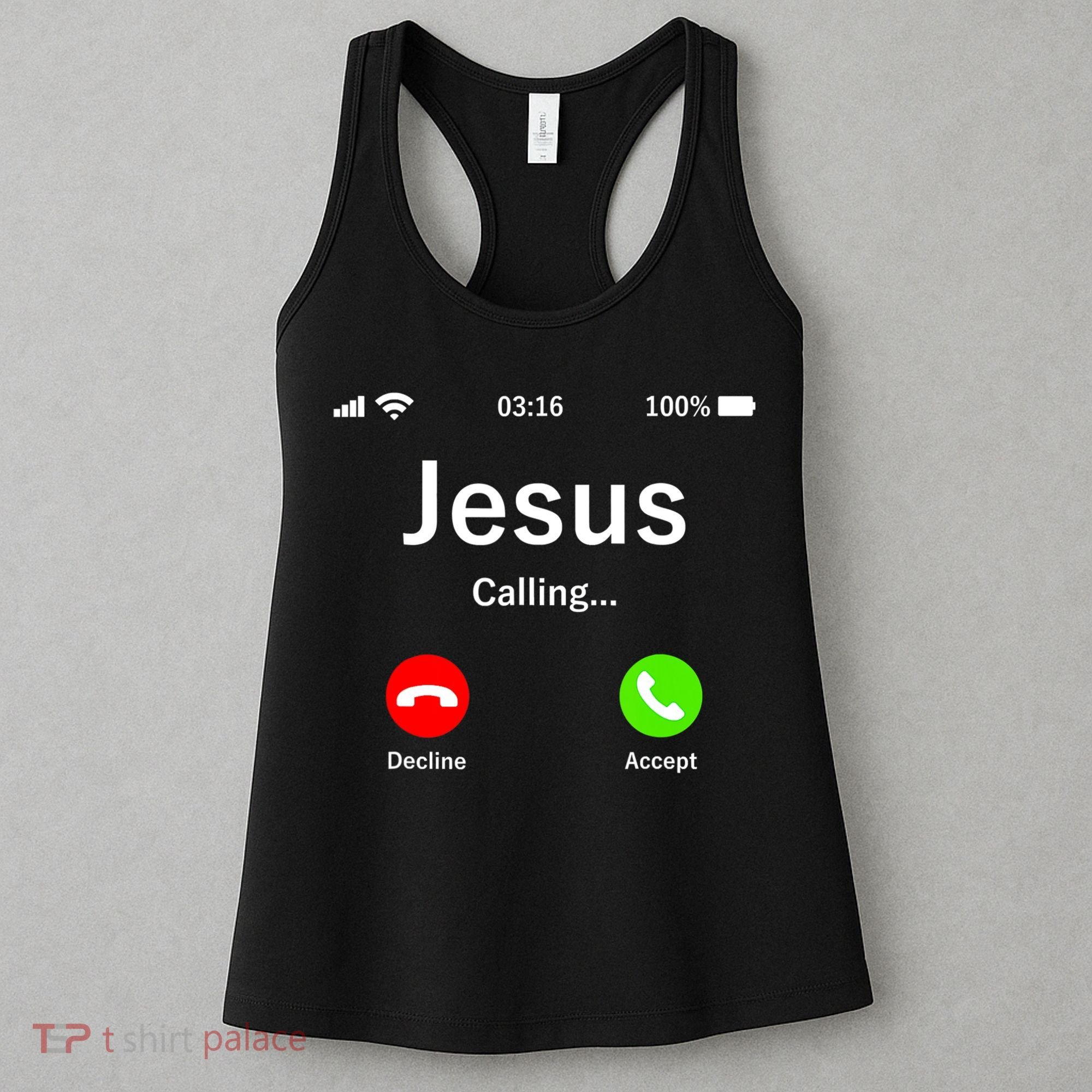 Jesus Is Calling Christian Women's Tank Top