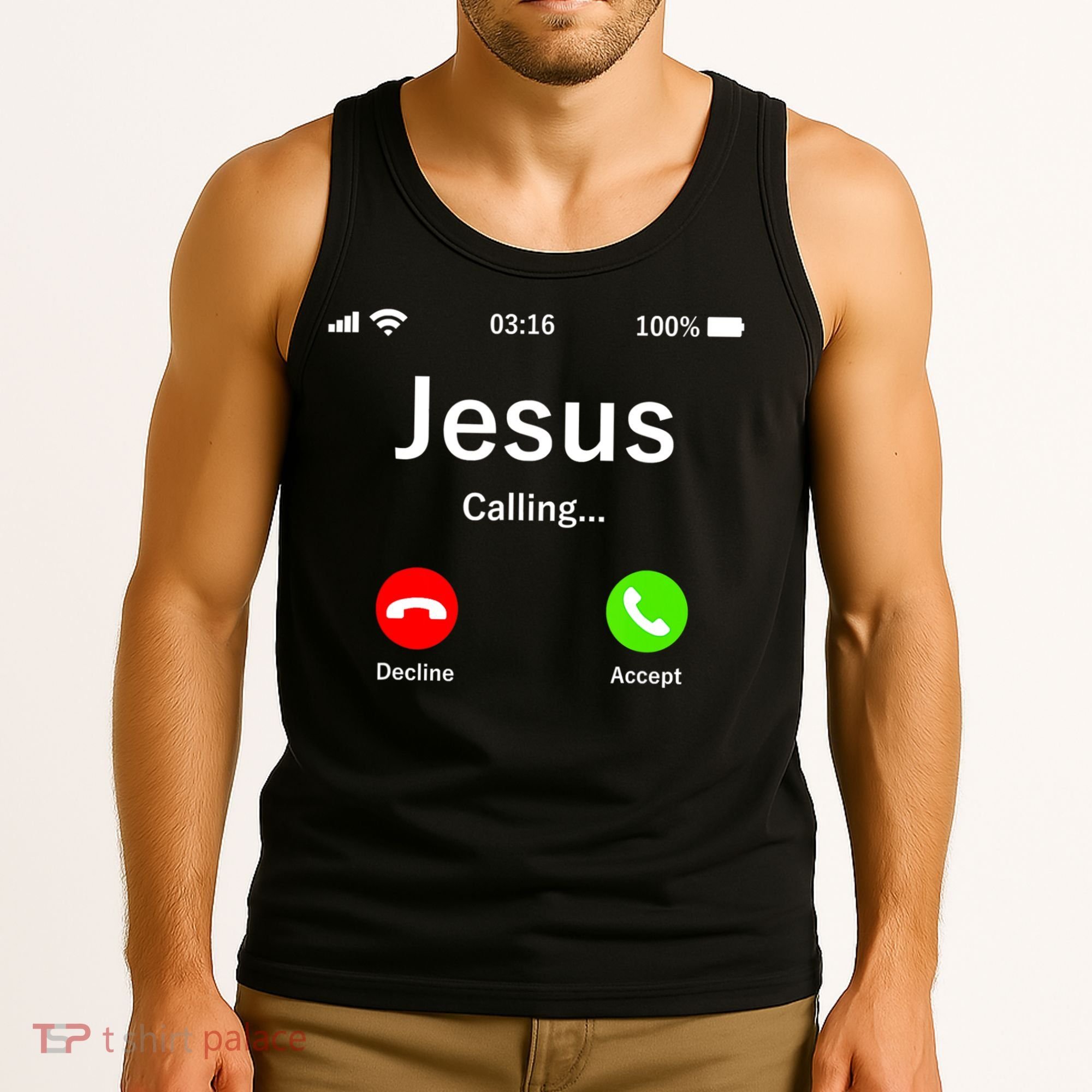 Jesus Is Calling Christian Tank Top