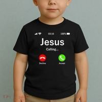 Jesus Is Calling Christian Toddler T-Shirt thumb 2