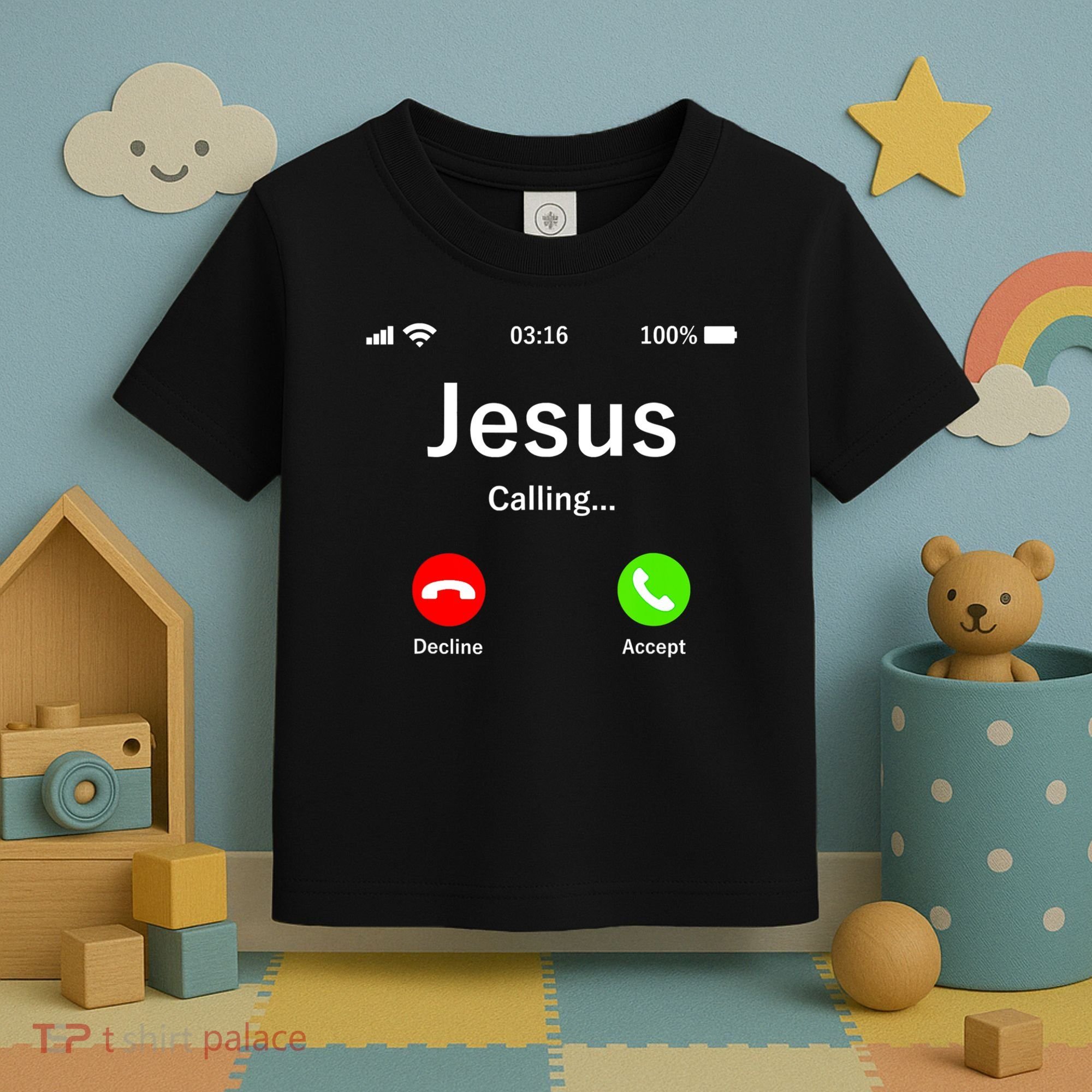 Jesus Is Calling Christian Toddler T-Shirt