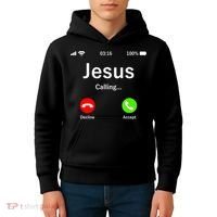 Jesus Is Calling Christian Kids Hoodie thumb 4