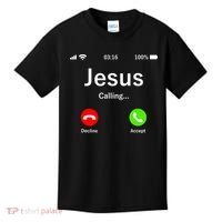 Jesus Is Calling Christian Kids T-Shirt thumb 0