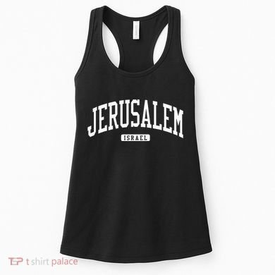 Jerusalem Israel College University Style Women's Tank Top