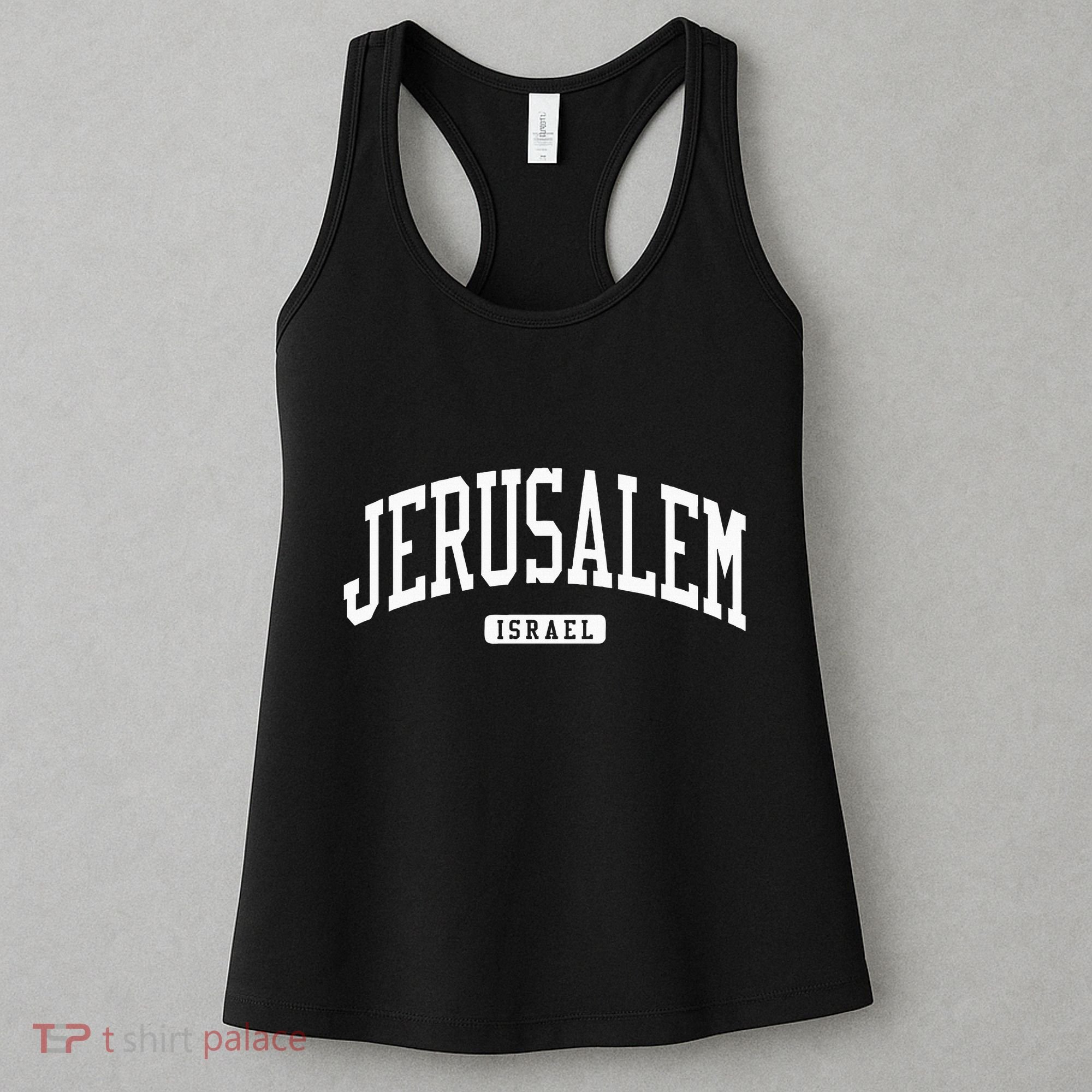 Jerusalem Israel College University Style Women's Tank Top