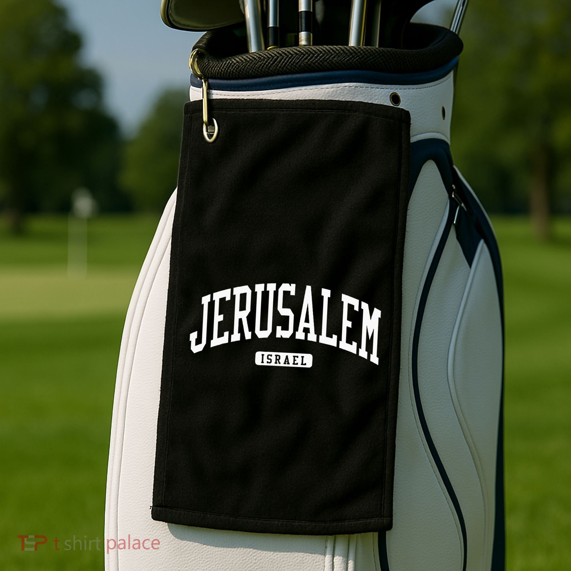Jerusalem Israel College University Style Golf Towel