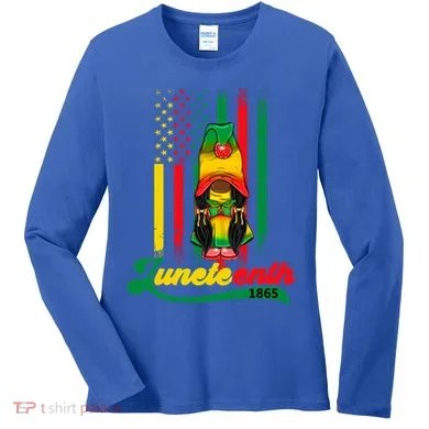 Junenth Independence Celebration Gift Women's Long Sleeve Shirt