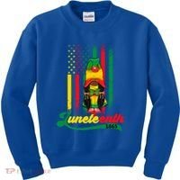 Junenth Independence Celebration Gift Kids Sweatshirt thumb 0