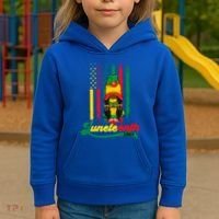 Junenth Independence Celebration Gift Kids Hoodie thumb 3