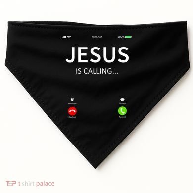 Jesus Is Calling Christian USA-Made Doggie Bandana