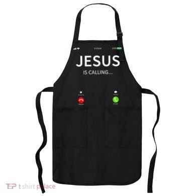 Jesus Is Calling Christian Apron