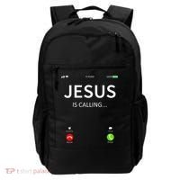 Jesus Is Calling Christian Backpack thumb 0
