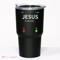 Jesus Is Calling Christian Tumbler thumb 0