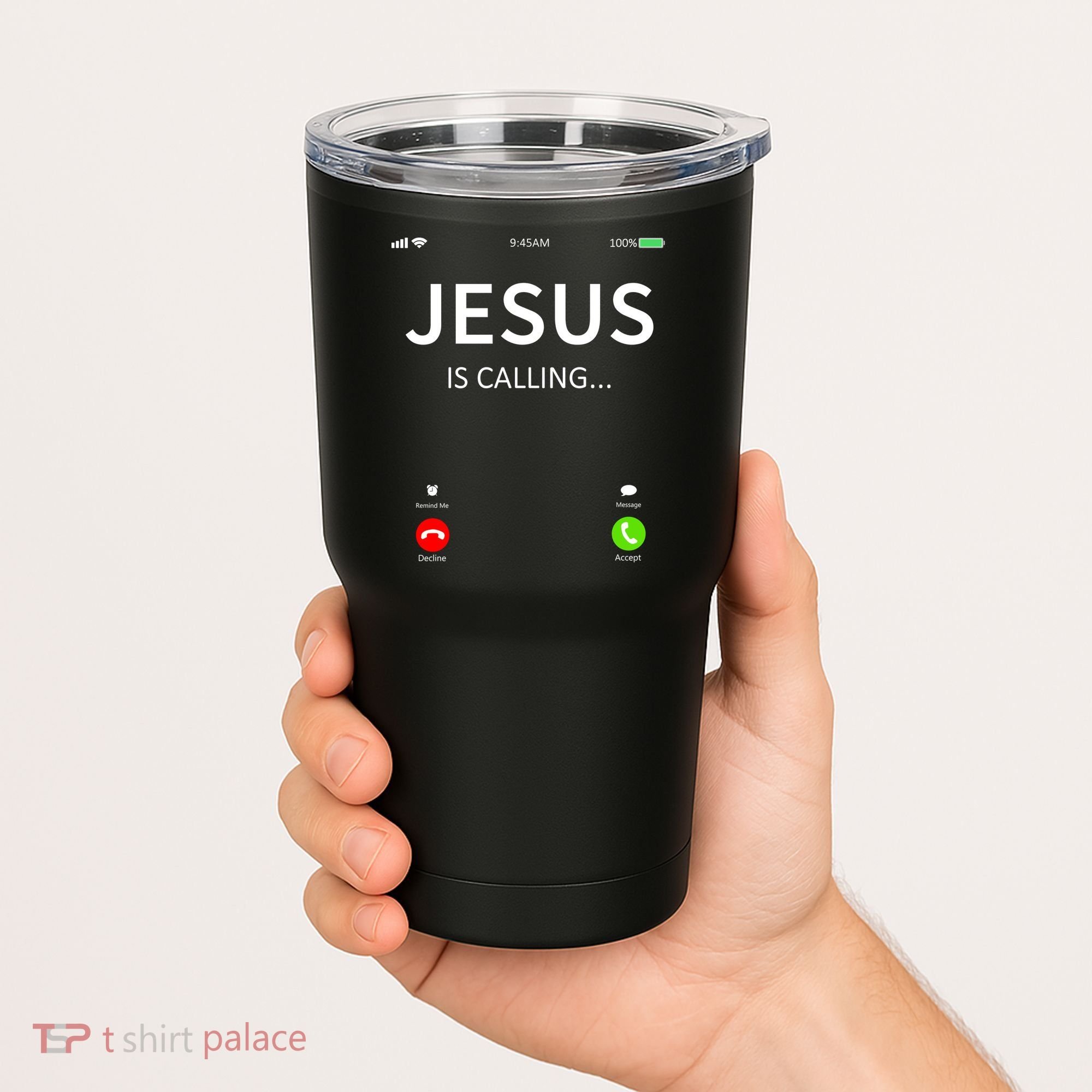Jesus Is Calling Christian Tumbler
