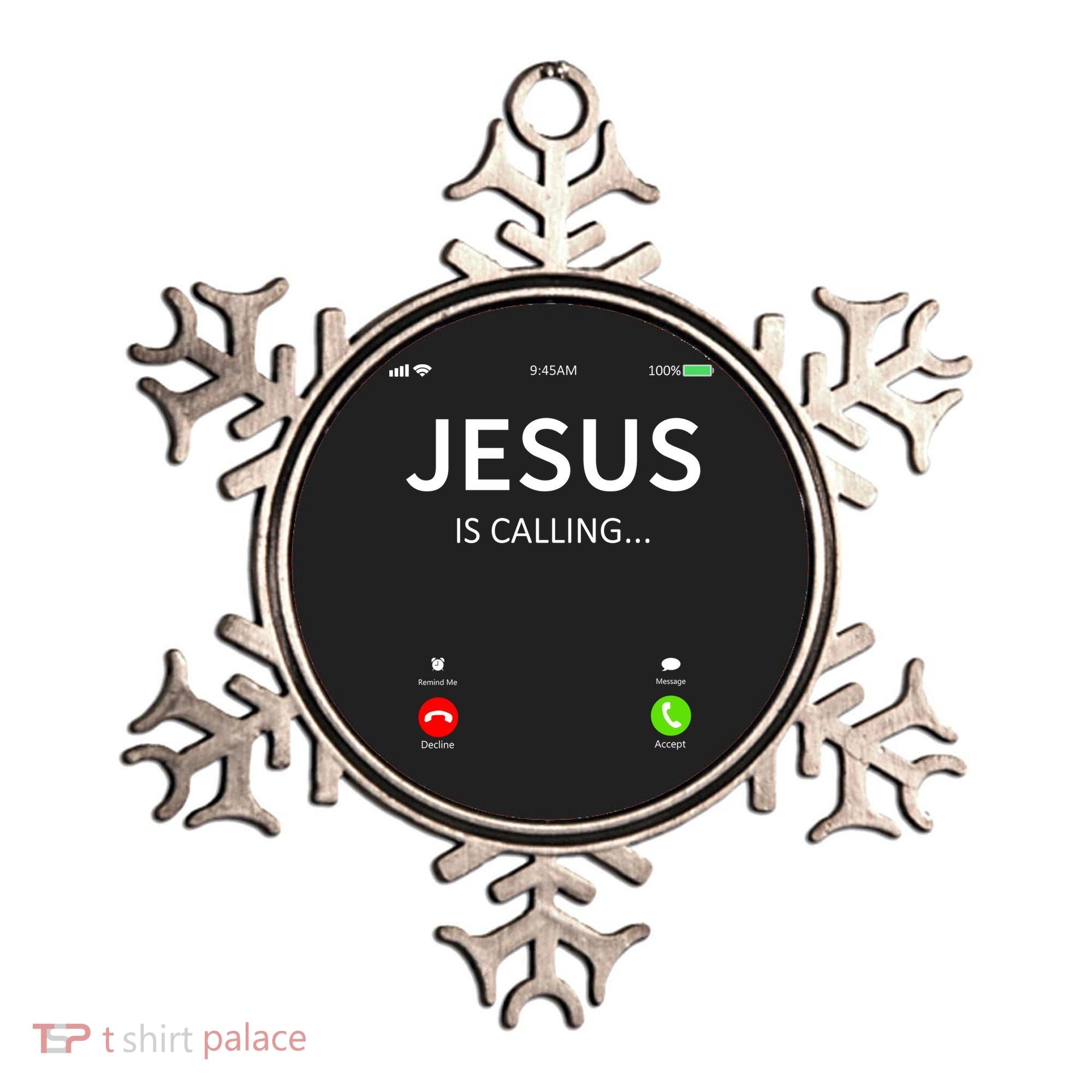 Jesus Is Calling Christian Ornament