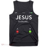 Jesus Is Calling Christian Tank Top thumb 0