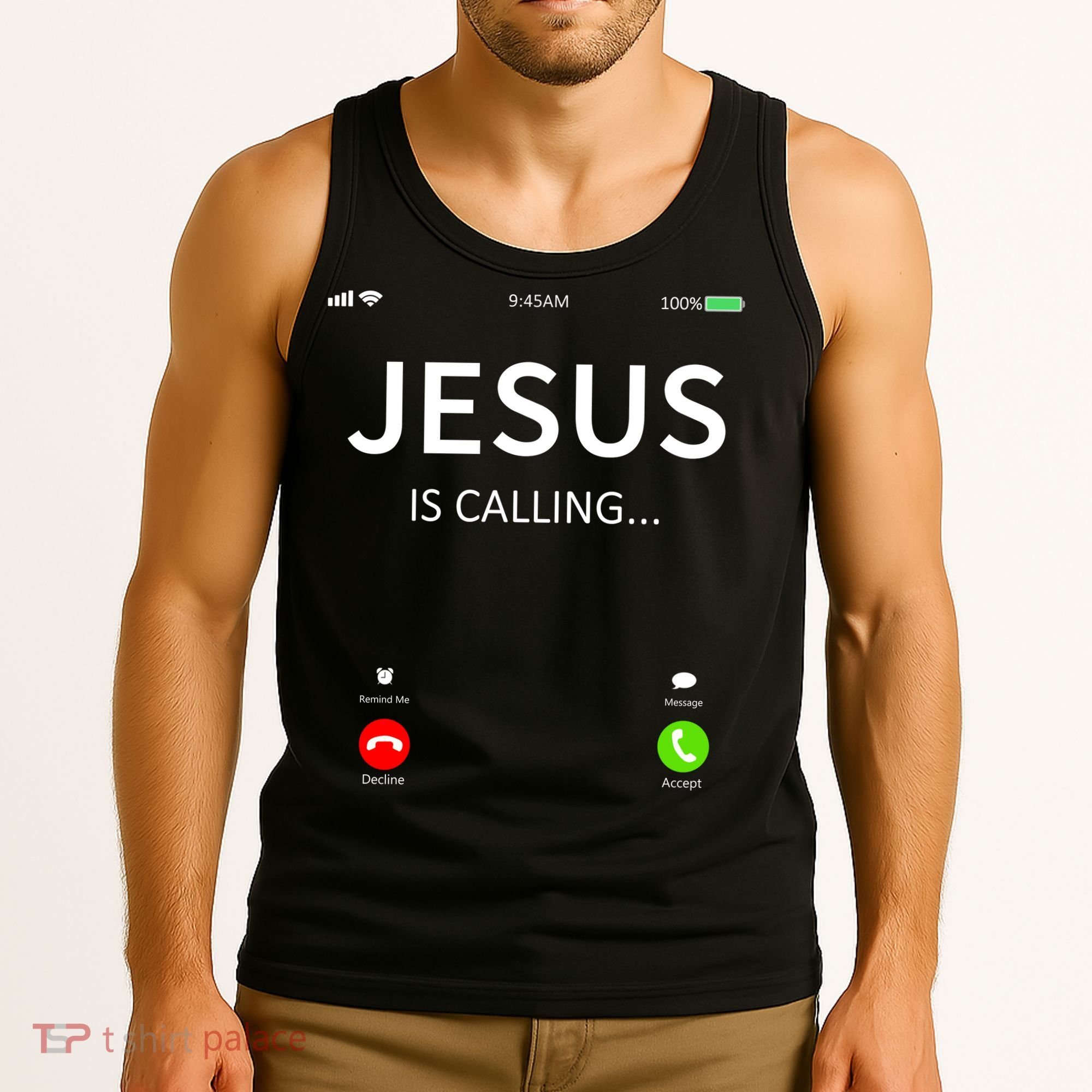 Jesus Is Calling Christian Tank Top