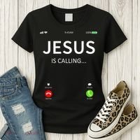 Jesus Is Calling Christian Women's T-Shirt thumb 3