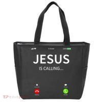 Jesus Is Calling Christian Tote Bag thumb 0