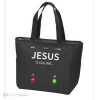 Jesus Is Calling Christian Tote Bag thumb 3