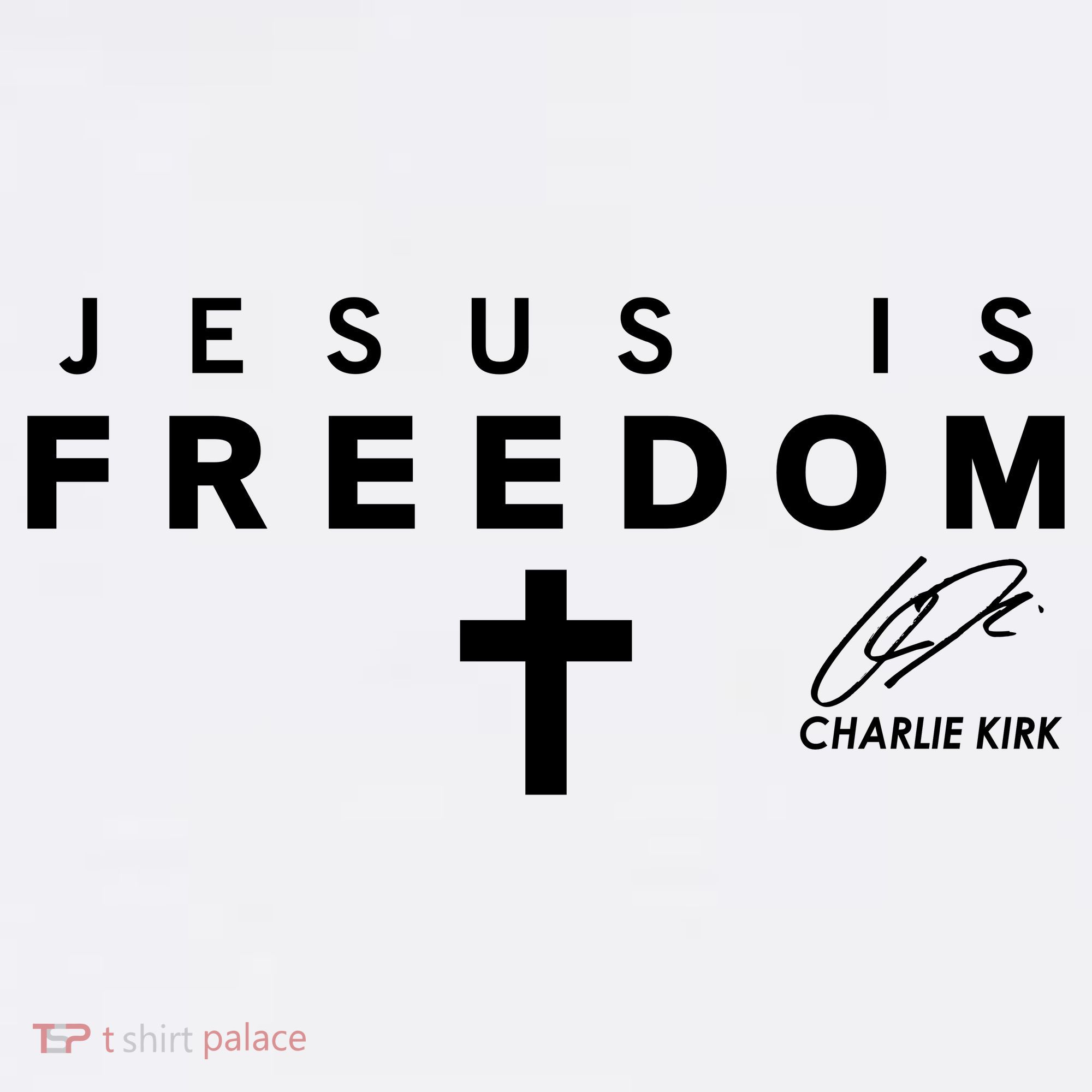 Jesus IS Freedom Charlie Kirk Christian Cross Tribute Christ Is King USA Women's Hoodie
