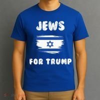 Jewish Israel Flag Jews for Trump  T-Shirt thumb 3