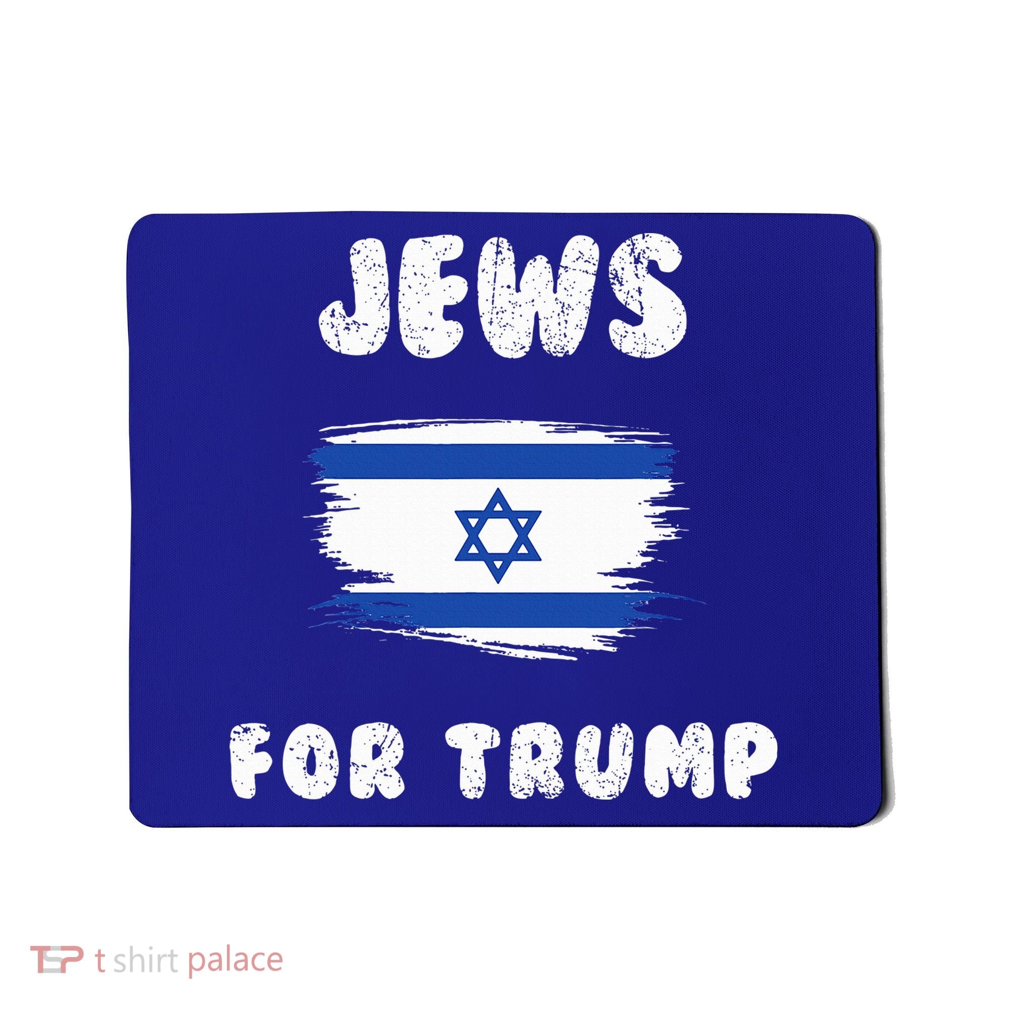 Jewish Israel Flag Jews for Trump  Mousepad
