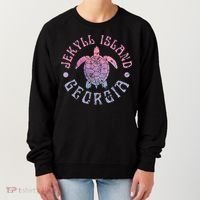 Jekyll Island Georgia Sea Turtle Beach Summer Ocean Cute Women's Sweatshirt thumb 0
