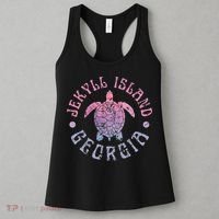 Jekyll Island Georgia Sea Turtle Beach Summer Ocean Cute Women's Tank Top thumb 3