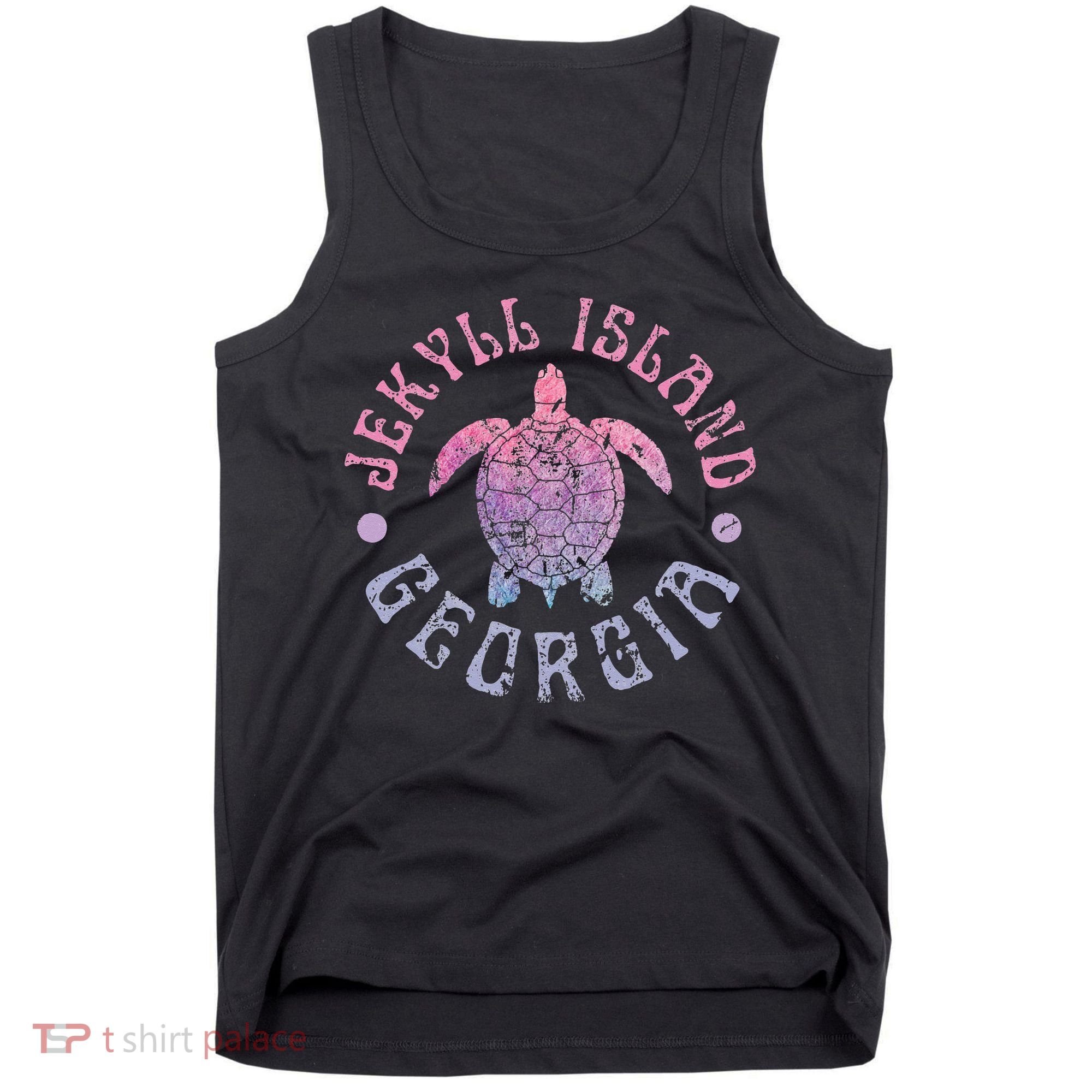 Jekyll Island Georgia Sea Turtle Beach Summer Ocean Cute Tank Top