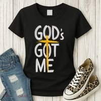 Jesus Inspired GodS Got Me Christian Women's T-Shirt thumb 3
