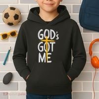Jesus Inspired GodS Got Me Christian Kids Hoodie thumb 2