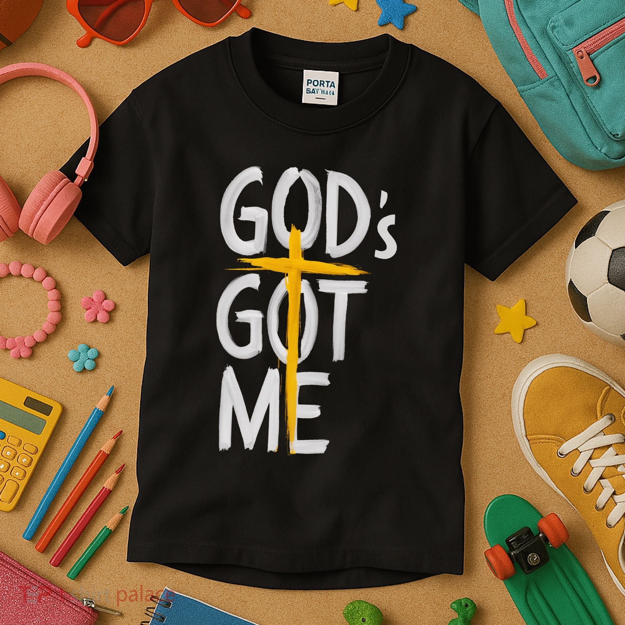 Jesus Inspired GodS Got Me Christian Kids T-Shirt