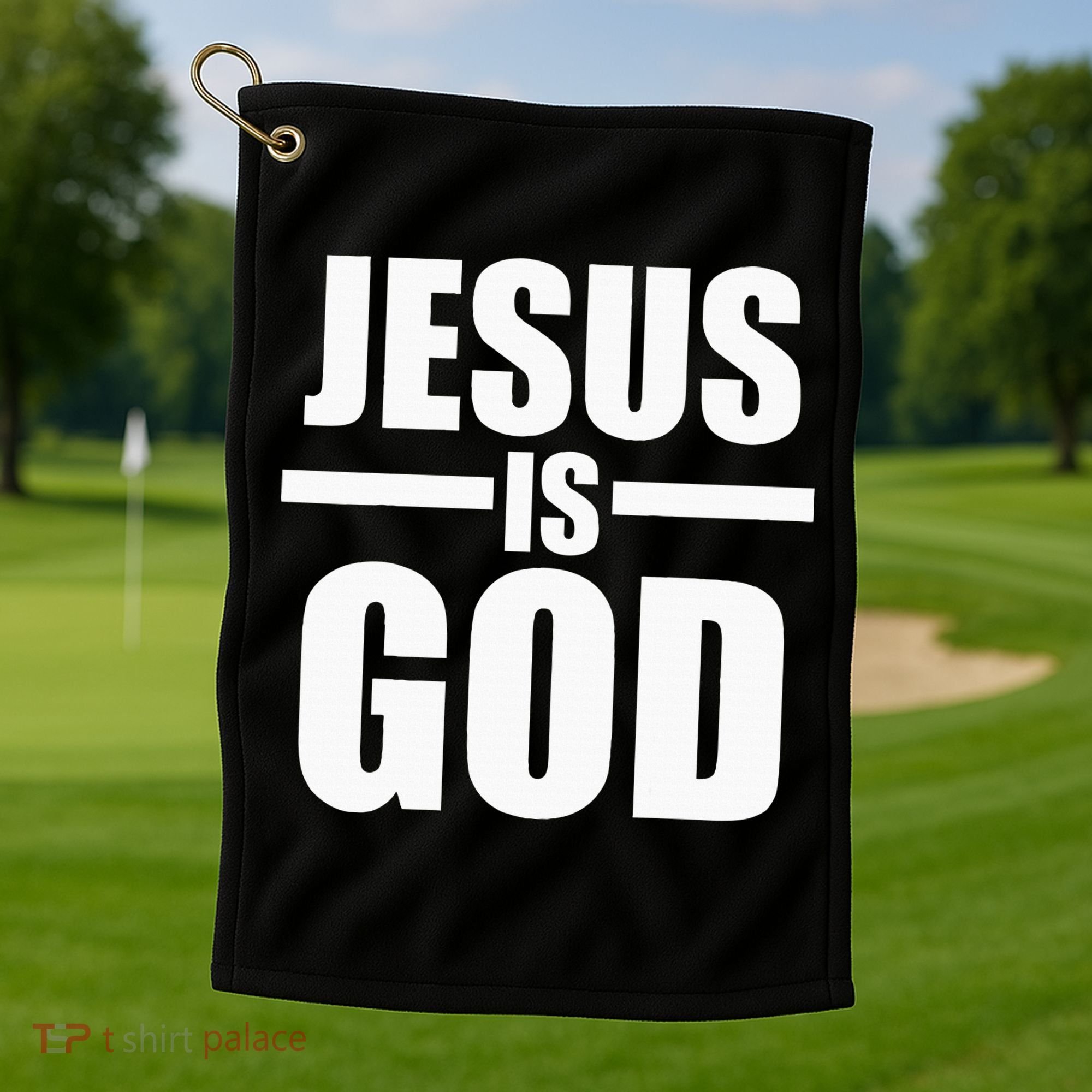Jesus Is God Golf Towel
