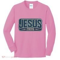 Jesus Iykyk If You Know You Know Kids Long Sleeve Shirt thumb 0