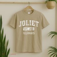 Joliet Illinois Il Vintage Established T-Shirt thumb 2