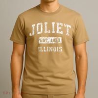 Joliet Illinois Il Vintage Established T-Shirt thumb 3
