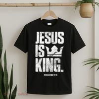 Jesus Is King Christian Bible Scripture Quote T-Shirt thumb 2