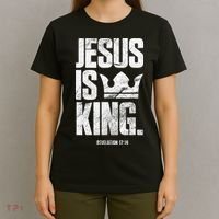Jesus Is King Christian Bible Scripture Quote T-Shirt thumb 4