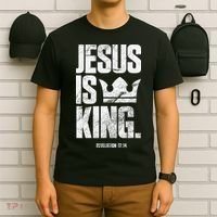 Jesus Is King Christian Bible Scripture Quote T-Shirt thumb 6