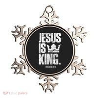 Jesus Is King Christian Bible Scripture Quote Ornament thumb 0
