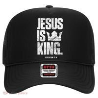 Jesus Is King Christian Bible Scripture Quote Hat thumb 0