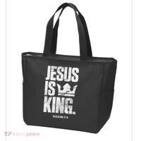 Jesus Is King Christian Bible Scripture Quote Tote Bag thumb 3