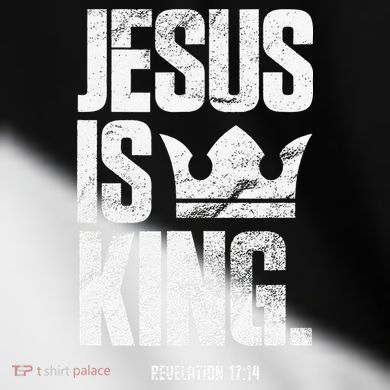 Jesus Is King Christian Bible Scripture Quote Toddler Fine Jersey T-Shirt