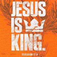 Jesus Is King Christian Bible Scripture Quote Kati Licensed 12" Camo Cuffed Beanie thumb 2