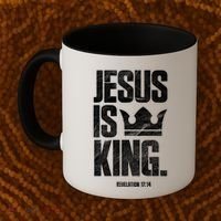 Jesus Is King Christian Bible Scripture Quote Gift Coffee Mug thumb 2