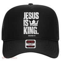 Jesus Is King Christian Bible Scripture Quote Gift Hat thumb 0