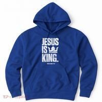Jesus Is King Christian Bible Scripture Quote Gift Hoodie thumb 0
