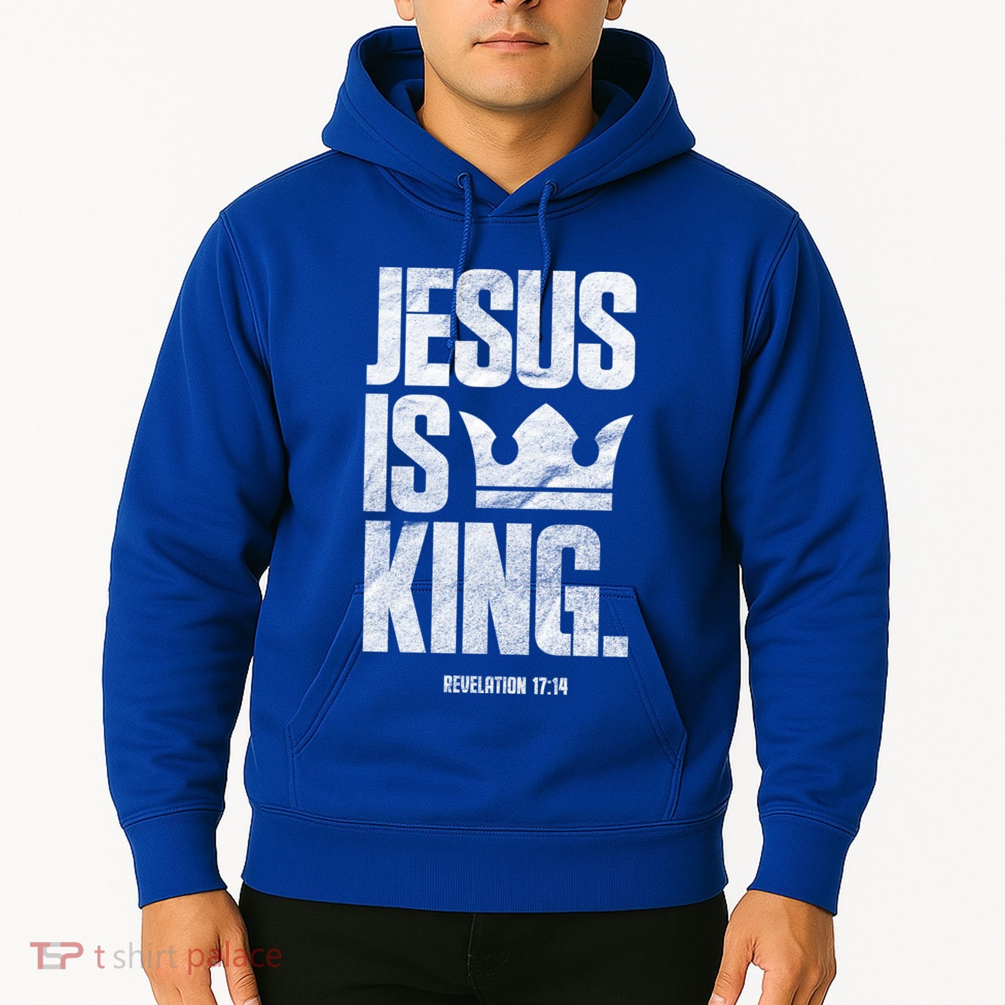 Jesus Is King Christian Bible Scripture Quote Gift Hoodie